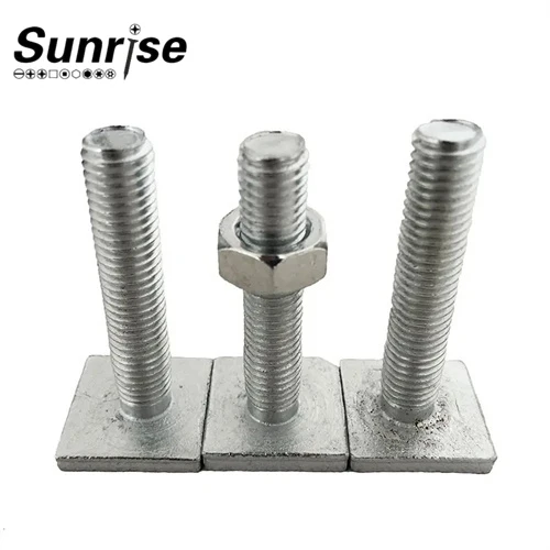 Hot Dip Galvanized M8 Square Head Bolt Full Metric Thread Square-Heads Lag Bolts 2