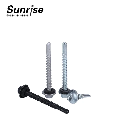 Hex Head with Washer Zinc Carbon Steel Self Drilling automotive Screw 4